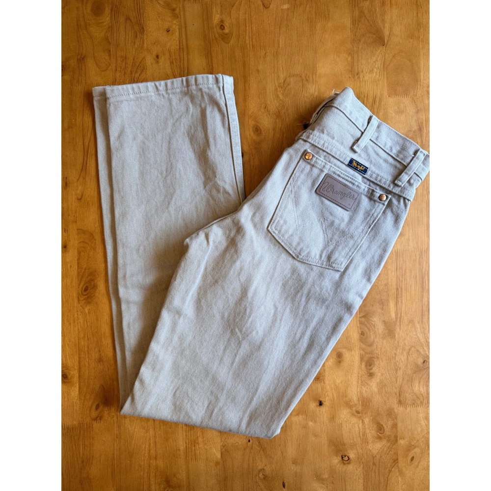 Wrangler 936TAN Cowboy Cut Slim Fit Jeans Tan Khaki Mens 30x32 Straight Leg 572